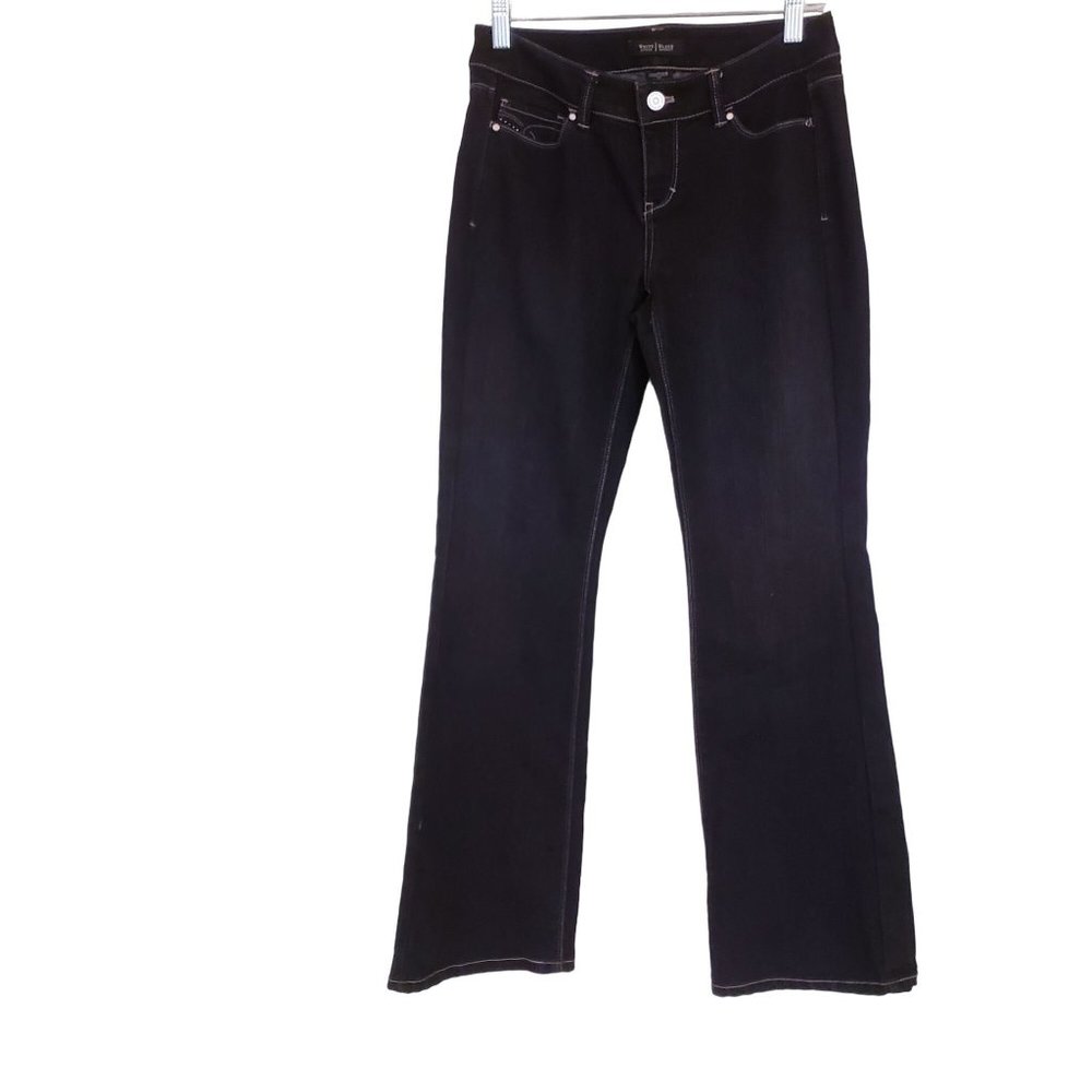 White‎ House Black Market Jeans size 2 Flare Leg black